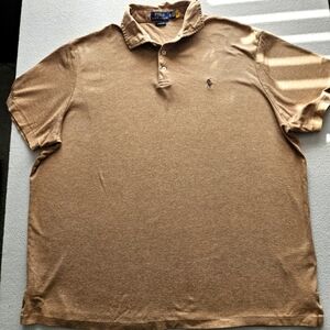 Polo by Ralph Lauren Men's Brown "Classic Fit" Shirt.‎ Size XL